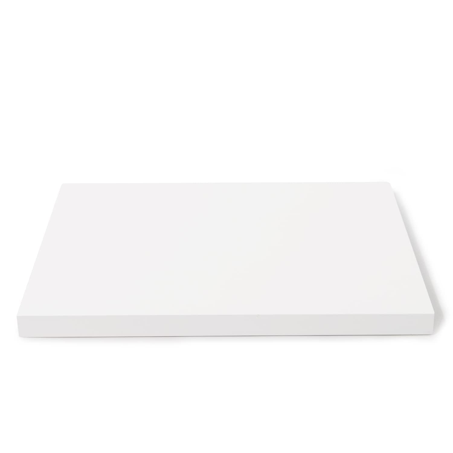 Oirlv Présentoir à bijoux carré en bois massif de style minimaliste - Blanc - SM05206