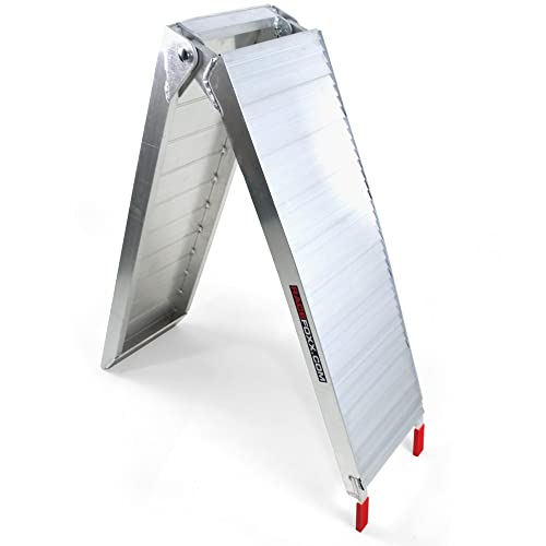 Preisvergleich Produktbild Auffahrrampe, Verladeschiene, Verladerampe, Transport, Rampe, Motorradtransport, Aluminium, 205 cm, RACEFOXX