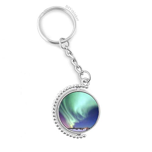 Llavero de la aurora ártica con anillo giratorio para un acceso rápido y seguro