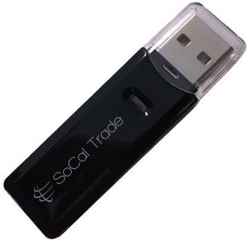 MemoryMarket Dual Slot USB 2.0 Memory Card Reader for MicroSD / MicroSDHC / MicroSDXC / TF / SD / SDHC / and SDXC Memory Cards compatible with 1GB 2GB 4GB 8GB 16GB 32GB 64GB 128GB - Black