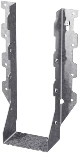 Simpson Strong-Tie LUS210-2Z Light Face-Mount Joist Hanger - 3-1/8 in. (W) x 9 in. (H) x 2 in. (B), Fits Double 2x10 Joists, 18 Gauge ZMAX Galvanized Steel, Hurricane Rafter Ties image 3