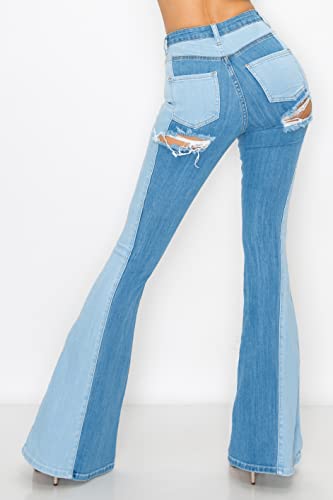 Aphrodite Flare Bell Bottom Jeans for Women - Super High Waisted Wide Leg Flare Bell Bottom Bootcut Stretch Jeans3