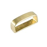 1.5'(38mm-40mm) Brass Belt Loop Keeper For Belt Buckle Accessories Yellow