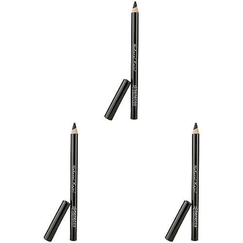 Benecos - natural beauty 90016 Cosméticos naturales lápiz kajal - vegano - sin talco - negro (Paquete de 3)