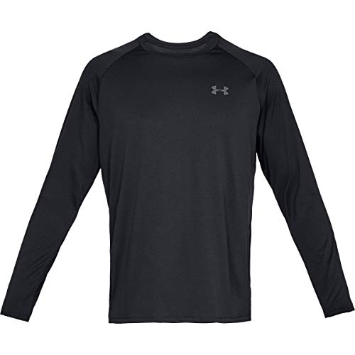image for Under Armour Men's Tech 2.0 Long Sleeve T-Shirt , Black (001)/Graphite