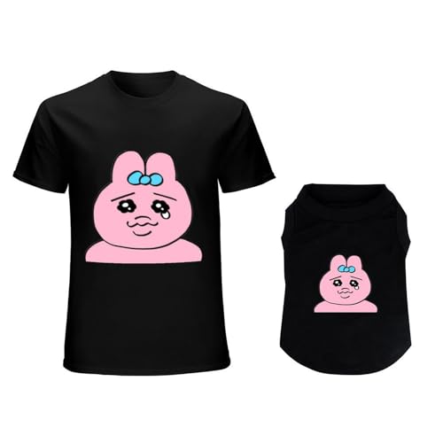 犬の服 タンクトップTシャツ おぱんちゅうさぎ ベスト スポーツ服 洋服 パジャマ カップ ル服 上着 春夏服 小中大型犬服猫服 脱毛保護 日焼き防ぐ 虫除け お散歩 記念撮影 犬用コスチューム (ブラック/3XL)