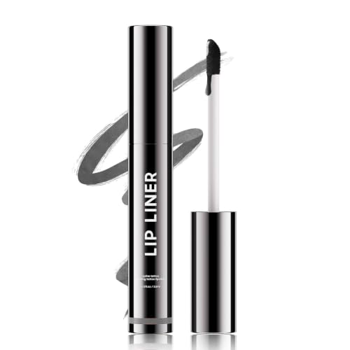Image of Peel-Off Lip Liner, Transfer Proof Lip Stain, All Day Lip Makeup (Black)