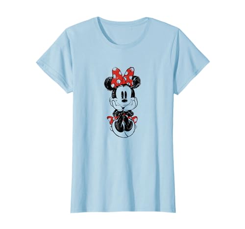 Disney Mickey And Friends Minnie Mouse Doodle Distressed T-Shirt