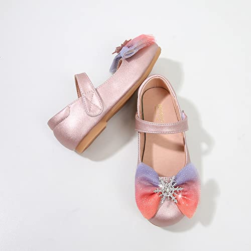 Girls Sandals Toddler Little Kid Girls Dress Pumps Glitter Sequins Princess Party Dance Shoes Baby Girl Slippers Size 6 (Pink, 10 Little Kid)2