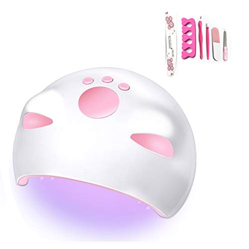 Lámpara de uñas LED UV Lámpara de uñas LED UV, 60W Secador...