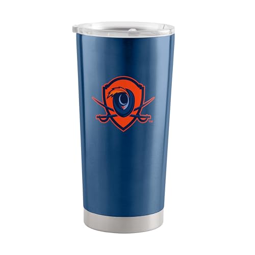 Image of Logo Brands 20 oz Powder Coat Tumbler- Insulated Tumbler with Lid for Water, Iced Tea or Coffee, Smoothie and More