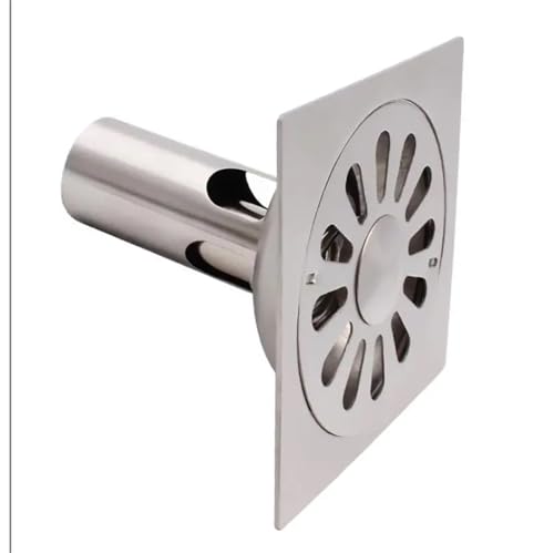Carré déodorant d'eau profonde drain de sol 12 cm en acier inoxydable 304 - 4