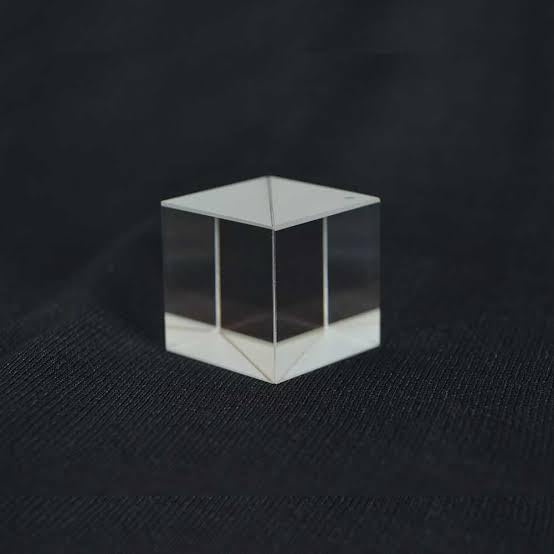 Image of Beam Splitter Cube, Optical Glass Dichroic Prism, 50:50 Ratio, Scientific Spectrometer (10mm)