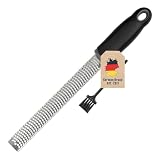 Grattugia manuale in acciaio inox Intirilife - Inossidabile e resistente alla corrosione, ideale come grattugia per formaggio, grattugia per scorze, grattugia per agrumi e grattugia fine per parmigiano, scorza di limone, aglio e spezie.