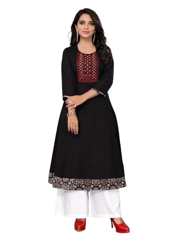 Image of rangita Women's Cotton Regular Fit Casual Kurta