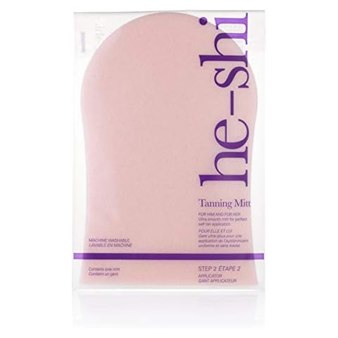 He-Shi Ultra Smooth Reusable Tanning Mitt - Washable Fake Tan Applicator Mitt - Self Tanning Applicator - Tanning Glove for No Streak Tanning Cover