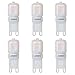 JUNSHI G9 LED Glühbirne, 2,5 W bis 20 W, 3000K Warmweiß, 210 Lumen,AC220-240V,6 Stück