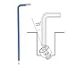 Zorveiio 3mm Ball End Allen Wrench Set,25° Angle Metric Allen Wrenches Set,Blue Hex Allen Wrench Pack of 4,Ball End L Key Wrench for Bicycle,Furniture,Equipment
