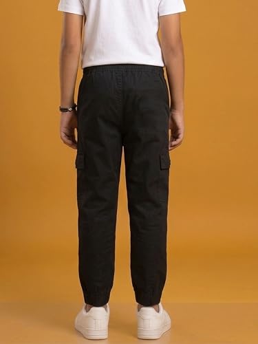 Image of KiddoPanti Boys 100% Twill Cotton Cargo Jogger Pants