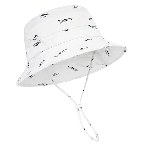 Image of Durio UPF 50+ Beach Baby Sun Hat Sun Protection Cute Wide Brim Summer Baby Boy Bucket Hats Toddler Sun Hats for Girl