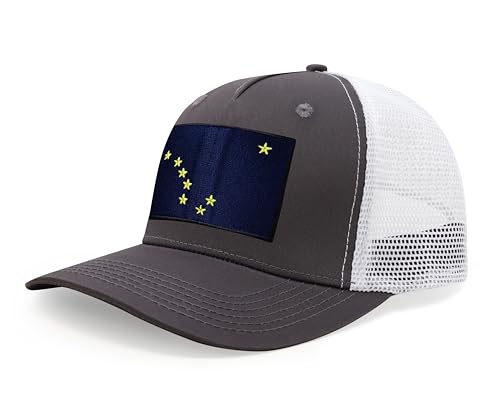 Image of International Tie State Hat for Men and Women, Adjustable Snapback Trucker Baseball Cap with Embroidered Patch