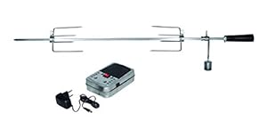 Enders® GRILLSPIESS 7911 für BROOKLYN NEXT 2 + 3, Set aus Edelstahl, mit Motor + Hänchen-Krallen, Drehspieß, Rotisserie, Grill-Zubehör, Gasgrill BBQ, silber