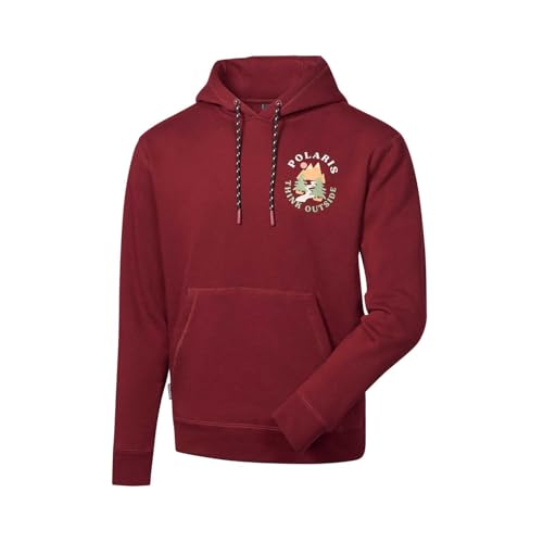 Polaris Men's Think Outside Crewneck Pullover Hoodie Sweatshirt, Comfortable Cotton Blend, 60% Cotton, 40% Polyester