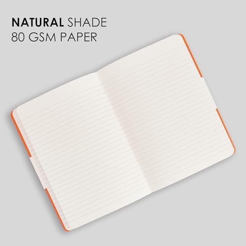 Image of myPAPERCLIP NeoBasic A5 Ruled Notebook | 192 Pages, 80 GSM, 250 GSM Soft Cover, A5 (5.83 x 8.27 in) | Pink