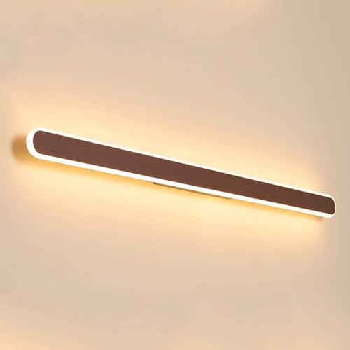 Lampe de miroir LED salle de bain plafonnier moderne marron 3 températures - 2