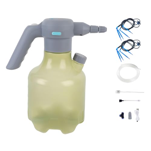 Image of HASTHIP 3L Electric Watering Can with Timer, Automatic Spray Bottle for Plants, 2 Spray Modes, One-Button Control, Includes Micro Irrigation Tube & Spray Head Kit for Garden, Flowers
