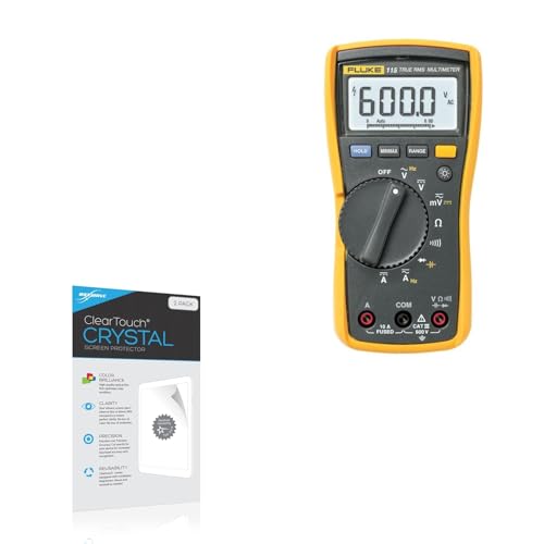 BoxWave Screen Protector Compatible with Fluke 115 - ClearTouch Crystal (2-Pack), HD Film Skin - Shields from Scratches