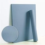 Dimoon 118"x17.7" Blue Paper Solid Blue Peel and Stick Wallpaper Pure Blue Wall Paper Self Adhesive