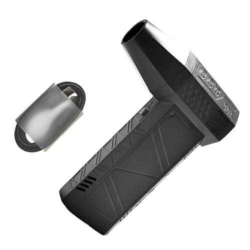 ギア調節可能ミニジェットブロワーファン ミニターボジェットポータブルエアブロワー 車 コンピューター キーボード ソファの掃除用