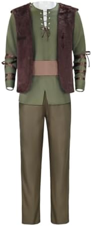 Dragon Cosplay Costume for Men Halloween Distressed Leather Vest ...