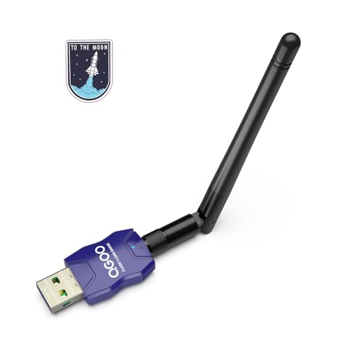 Class 1 Long Range Bluetooth Adapter for PC, QGOO USB Bluetooth Adapter for PC 5.3+EDR, Bluetooth Dongle Bluetooth Receiver Support Windows10/8.1/8/7?blue-106?