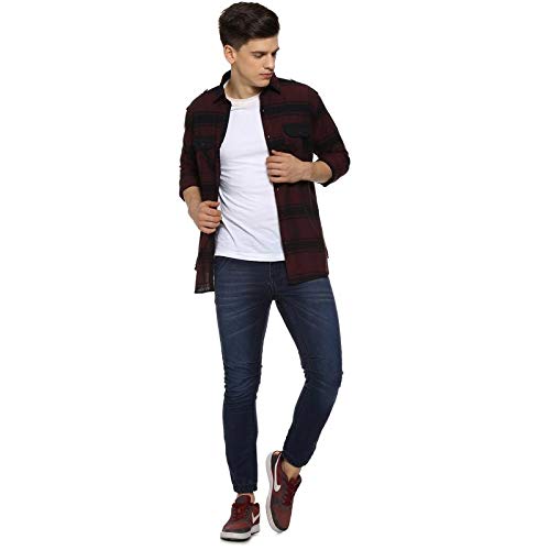 Image of Campus Sutra Men's Regular Fit Casual Shirt