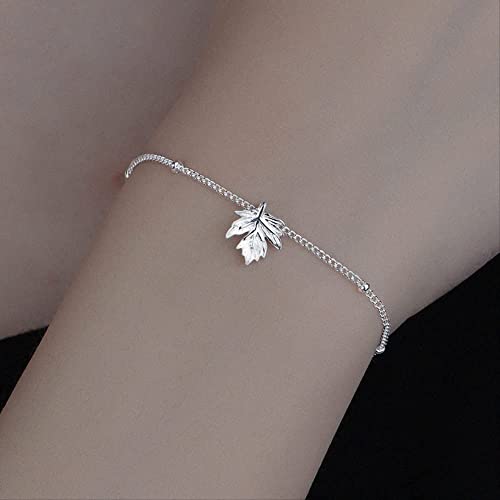 Pulsera de hoja de arce para mujer accesorio elegante estilo dulce diario 5
