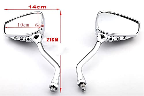 Espejos retrovisores cromo premium para Suzuki Boulevard M90 Cromo 2