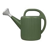 pomiler 2 Gallon Capacity Watering Can for Outdoor Plants Large Plastic Watering Can for Garden Flowers Plants (Green)