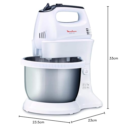 MOULINEX Hand Mixer with stand AND STAINLESS STEEL bowl - Image 8