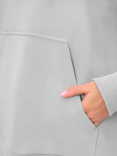 Tuveke Gray Women's Tracksuit Sets 2 Piece Outfits For Women Long Sleeve Sweatsuits Hoodie Sweatpants Sweat Suit M #TOP4