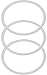 Pack of 3-30 oz Replacement Rubber Lid Ring, Gasket Seals, Lid for Insulated Stainless Steel Tumblers, Cups Vacuum Effect, fit for Brands - Yeti, Ozark Trail, Beast, White Model 2019