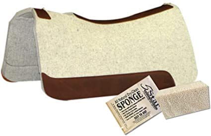 5 Star Equine - 3/4" Thick Western Contoured All Around Saddle Pad 30" x30 - Great for Barrel Racing, Trail Riding & Roping