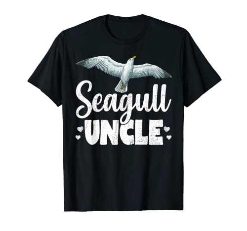 Seagull Uncle Beach Ocean Tropical Summer Bird T-Shirt