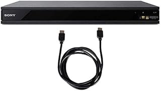 Sony 4K UHD Blu-ray Player with HDR and Dolby Atmos 2019 Model (UBP-X800M2) with 6ft High Speed HDMI Cable Black