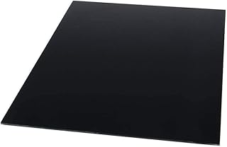 Heyiarbeit Acrylic Sheet Black A3 Acrylic Plexi Glass Sheet Cast Acrylic Sheet Plastic Plexi Glass Board for Picture Frames Sign Holders DIY Display, 2mm Thick, 420mm x 297mm