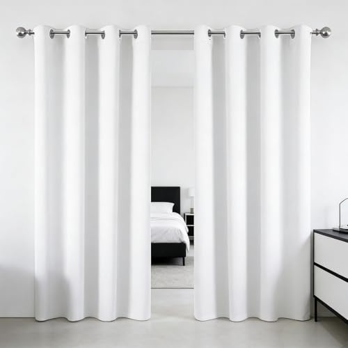 Rideaux opaques isolants thermiques anti-froid 240x150 pour fenêtre de chambre - 3