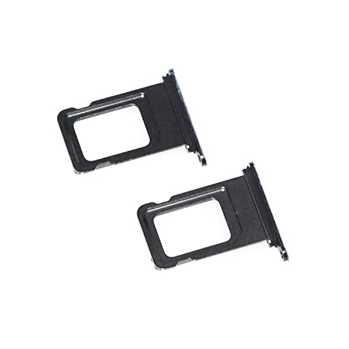 [2 Pack] Sim Card Tray Holder Slot Replacement Compatible For Iphone Xs Max - Sim Pin Black #TOP1
