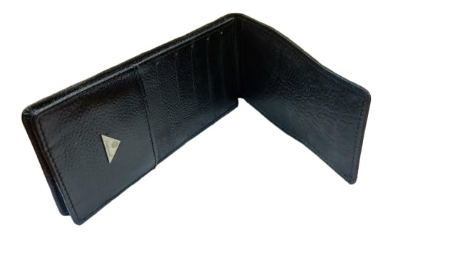 Image of Leatherman Unisex Genuine Leather Spectacle Case - Black | Modern Eyeglass & Sunglass Case | Card Slots, Phone Storage & Utility Pockets