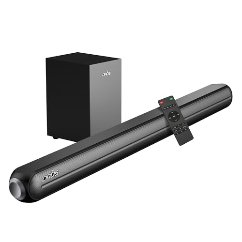 Image of Artis SoundHub 300 2.1 CH 160 Watts Wireless Bluetooth Soundbar with Wired Subwoofer & Multiple Input Modes: Bluetooth /HDMI (ARC) / AUX in /Optical